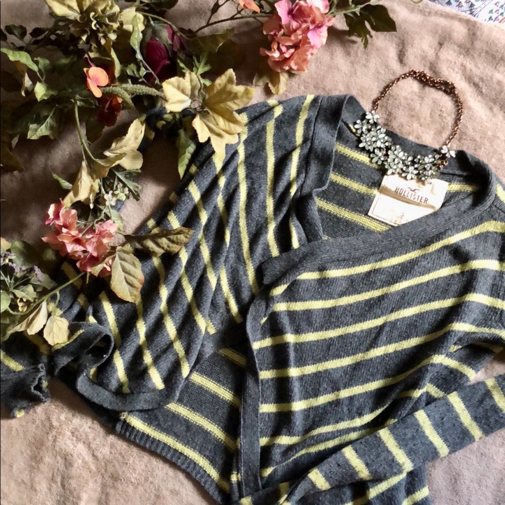 Hollister Striped Comfy Cardigan